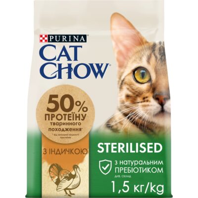 З індичкою для кастрованих котів ・ 15кг ・ Сухий корм Cat Chow Special Care ・ EAN 7613287329592