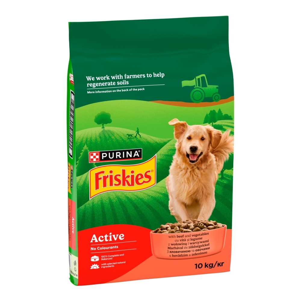 З яловичиною для активних собак ・ 15кг ・ Сухий корм Purina Friskies Active ・ EAN 7613031394876 - Зображення 3