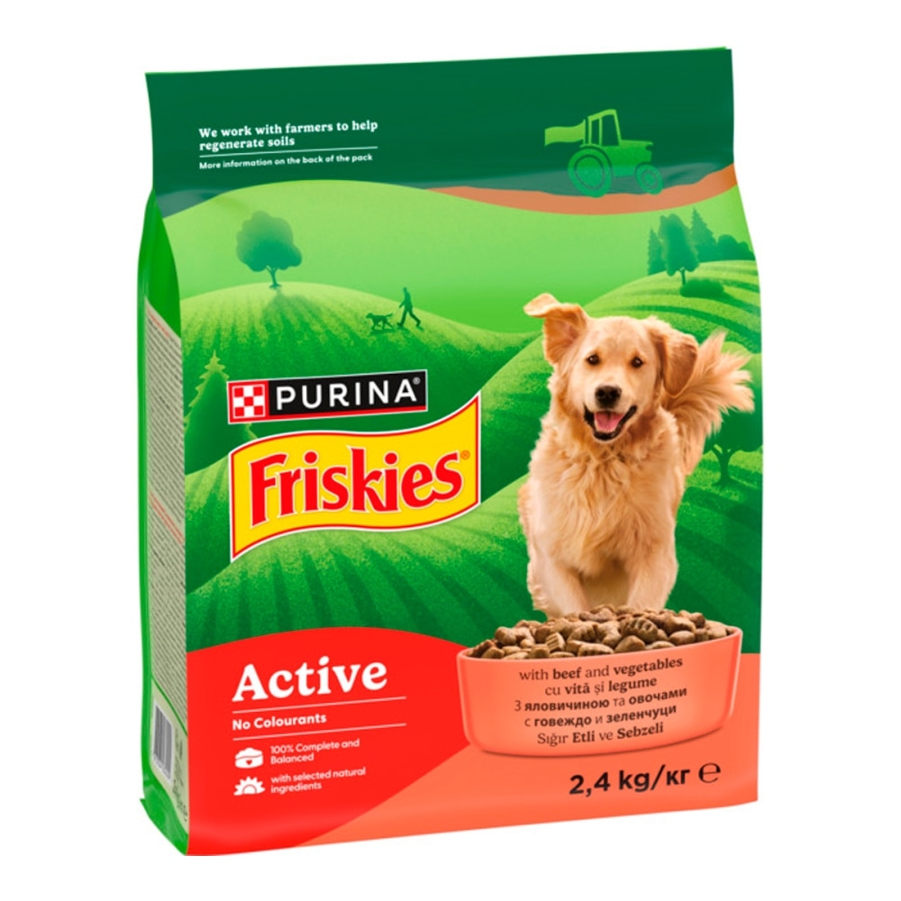 З яловичиною для активних собак ・ 10кг ・ Сухий корм Purina Friskies Active ・ EAN 7613031395484 - Зображення 5