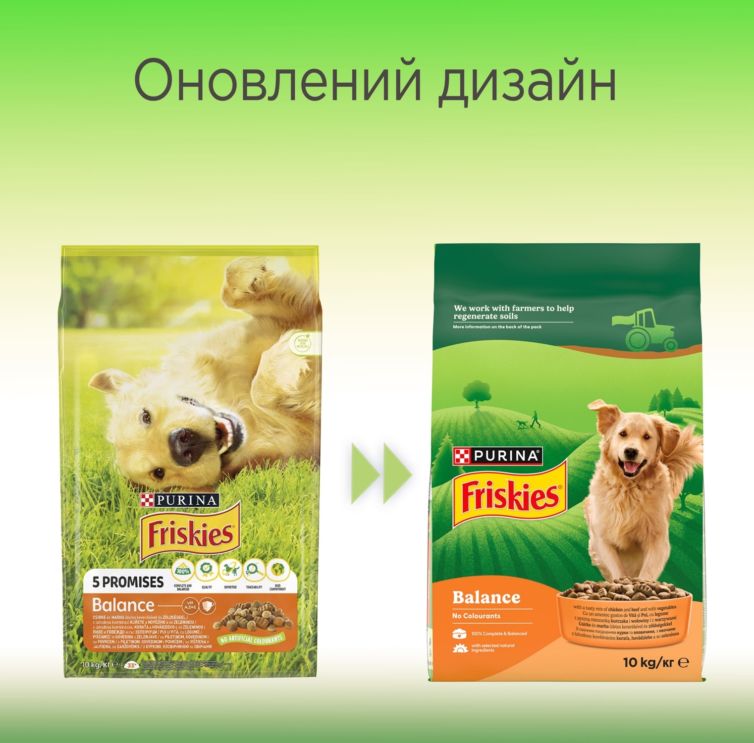 З куркою для дорослих собак ・ 10кг ・ Сухий корм Purina Friskies Balance ・ EAN 7613031395491 - Зображення 6