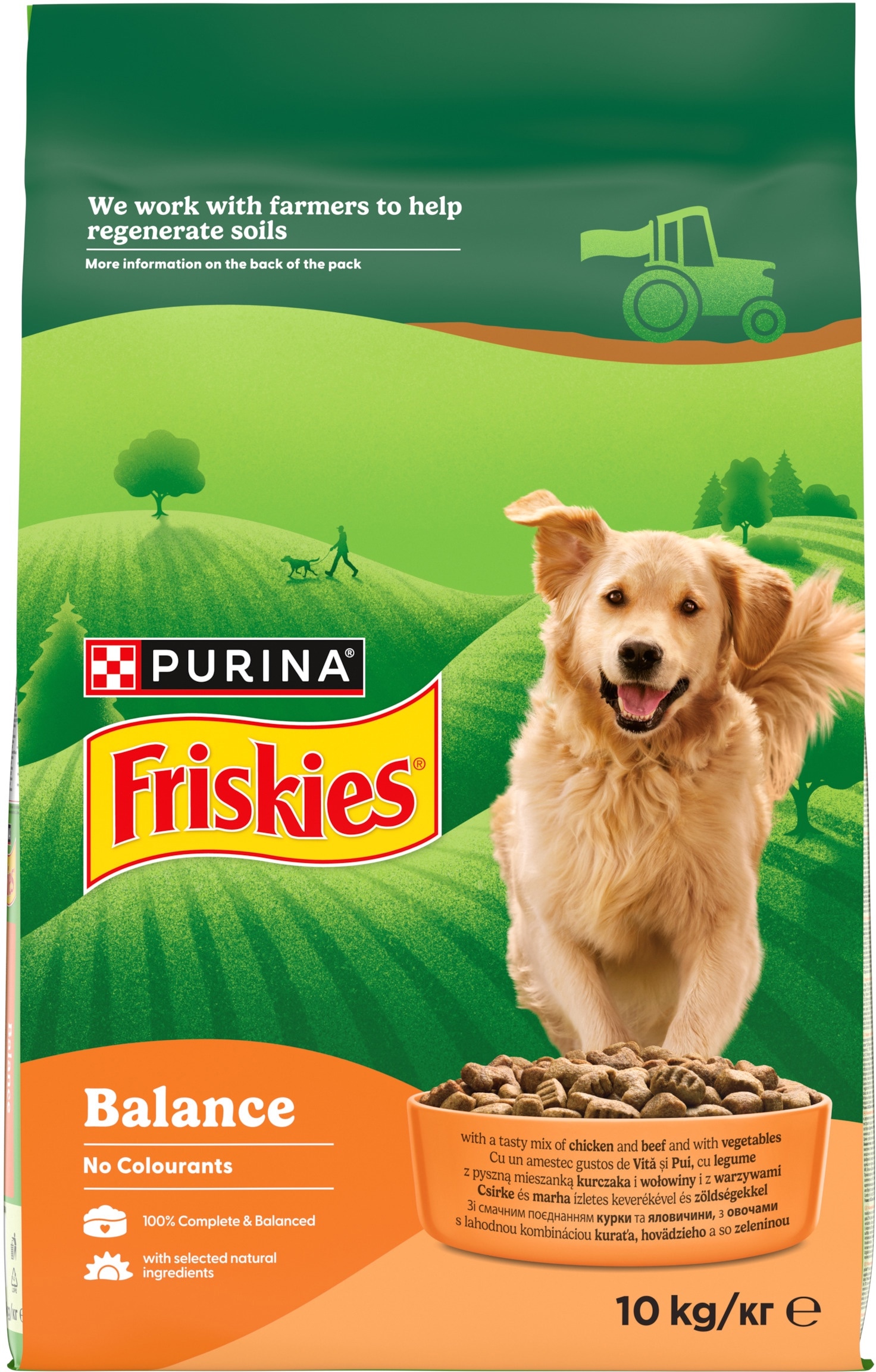 З куркою для дорослих собак ・ 10кг ・ Сухий корм Purina Friskies Balance ・ EAN 7613031395491 - Зображення 7