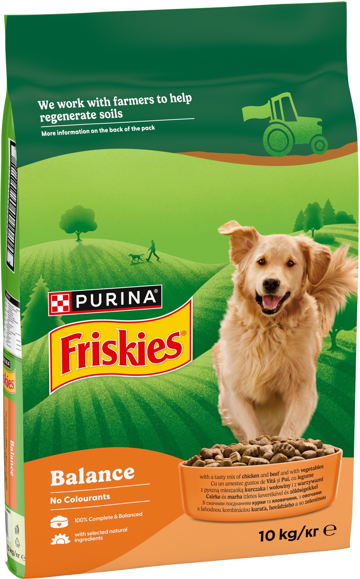 З куркою для дорослих собак ・ 10кг ・ Сухий корм Purina Friskies Balance ・ EAN 7613031395491 - Зображення 8