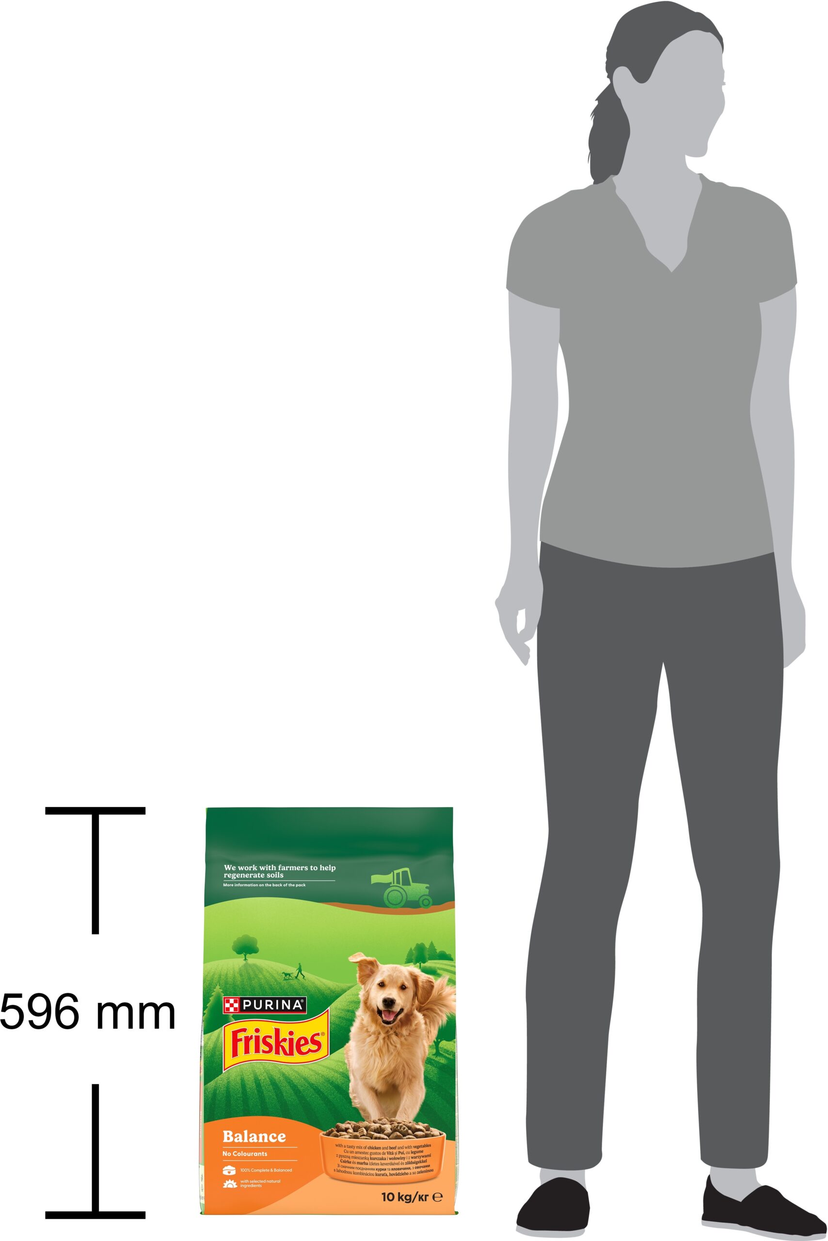 З куркою для дорослих собак ・ 10кг ・ Сухий корм Purina Friskies Balance ・ EAN 7613031395491 - Зображення 10