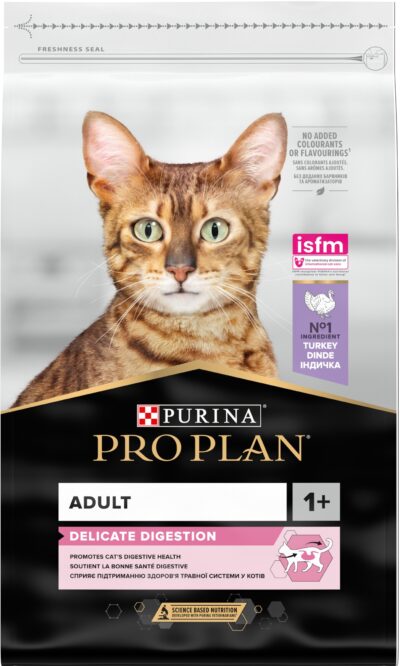 З індичкою для котів з чутливим травленням ・ 10кг ・ Сухий корм Pro Plan Delicate ・ EAN 7613033566509