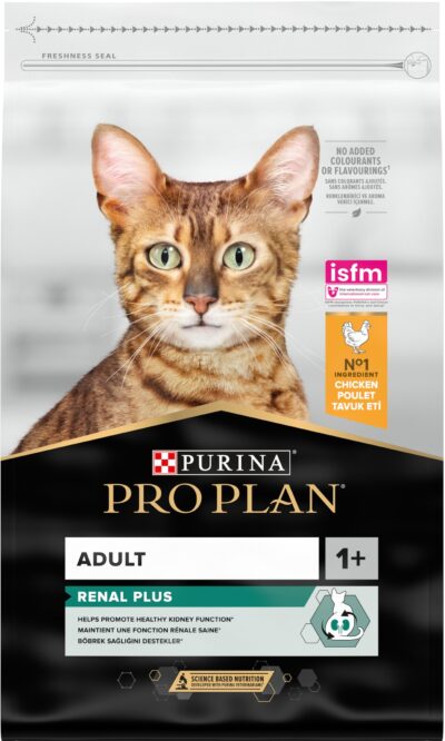 З куркою для дорослих котів ・ 10кг ・ Сухий корм Pro Plan Renal Plus ・ EAN 7613036508032