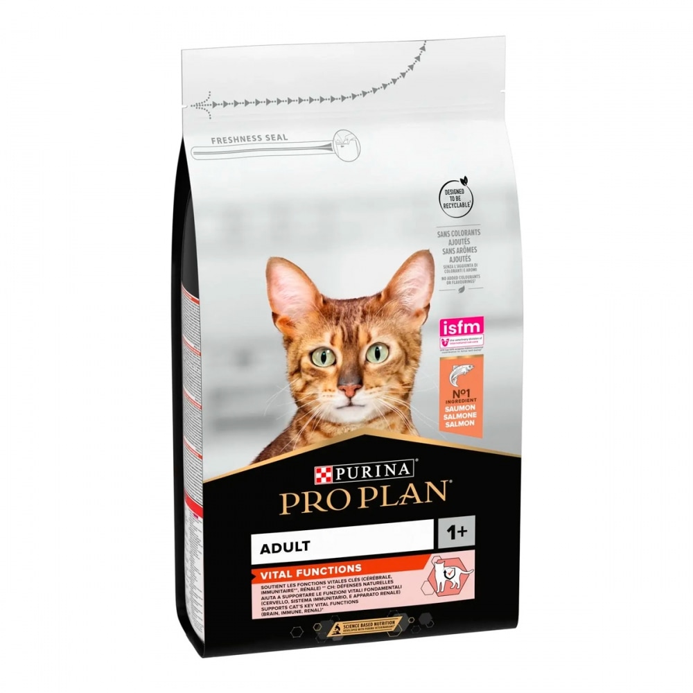З лососем для дорослих котів ・ 10кг ・ Сухий корм Pro Plan Vital Functions ・ EAN 7613036508315 - Зображення 2