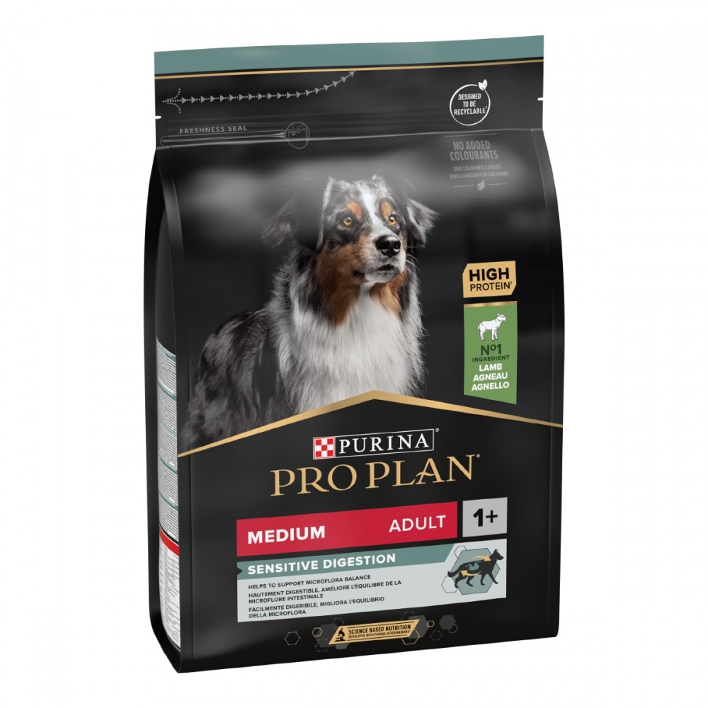 З ягням для собак середніх порід ・ 14кг ・ Сухий корм Pro Plan Medium Sensitive Digestion ・ EAN 7613035214774 - Зображення 4