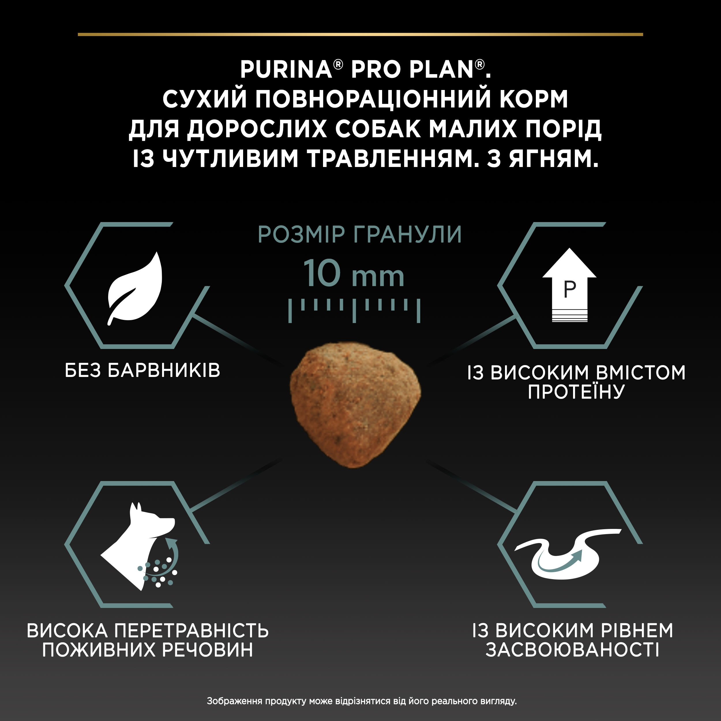 З ягням для собак дрібних порід ・ 7кг ・ Сухий корм Pro Plan Small & Mini Sensitive Digestion ・ EAN 7613036611329 - Зображення 2