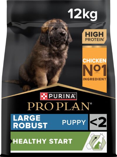 З куркою для цуценят великих порід ・ 12кг ・ Сухий корм Pro Plan Large Robust Healthy Start ・ EAN 7613035120341