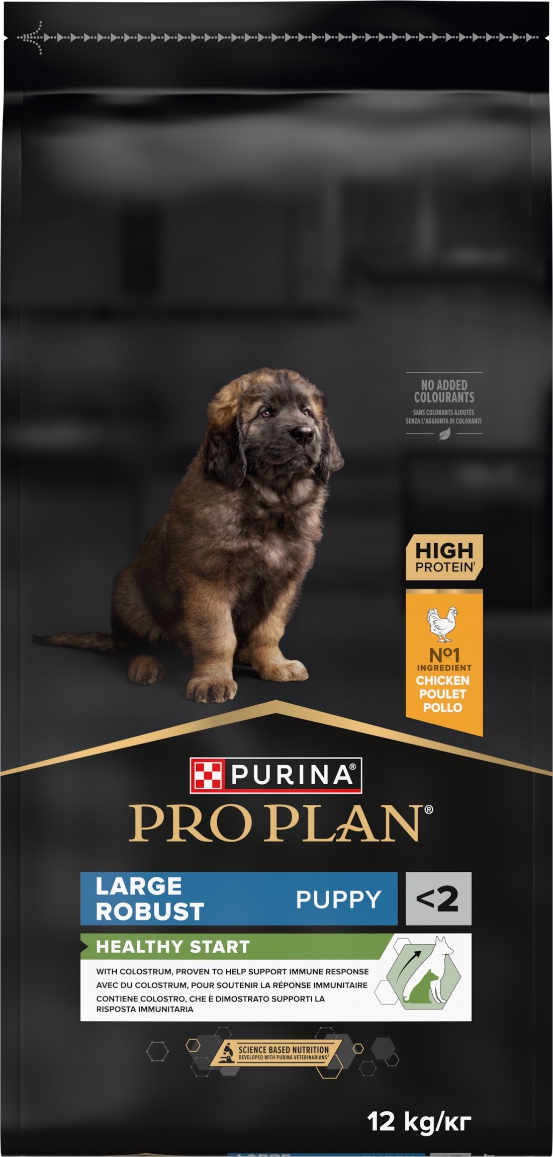 З куркою для цуценят великих порід ・ 12кг ・ Сухий корм Pro Plan Large Robust Healthy Start ・ EAN 7613035120341 - Зображення 9