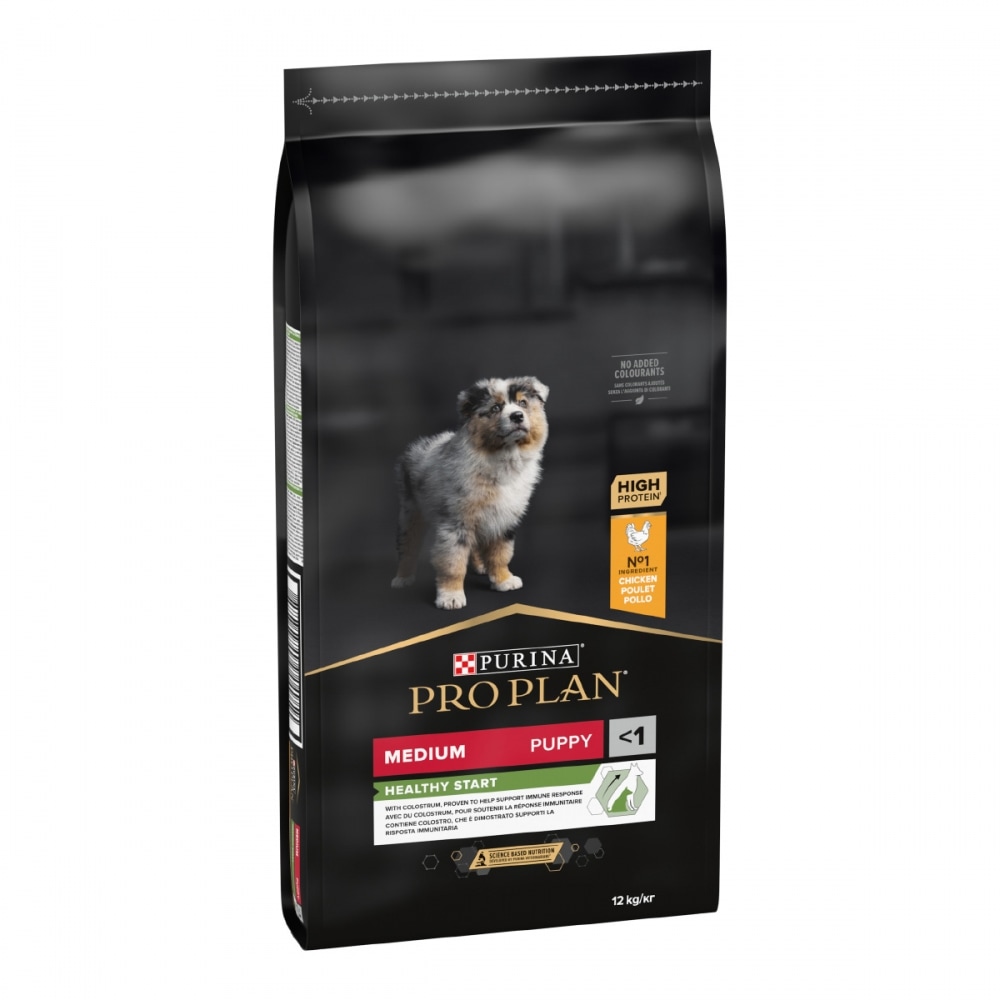 З куркою для цуценят середніх порід ・ 12кг ・ Сухий корм Pro Plan Medium Healthy Start ・ EAN 7613035120402 - Зображення 3