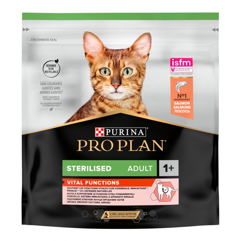 З лососем для стерилізованих котів ・ 10кг ・ Сухий корм Pro Plan Vital Functions ・ EAN 7613036517164 - Зображення 4