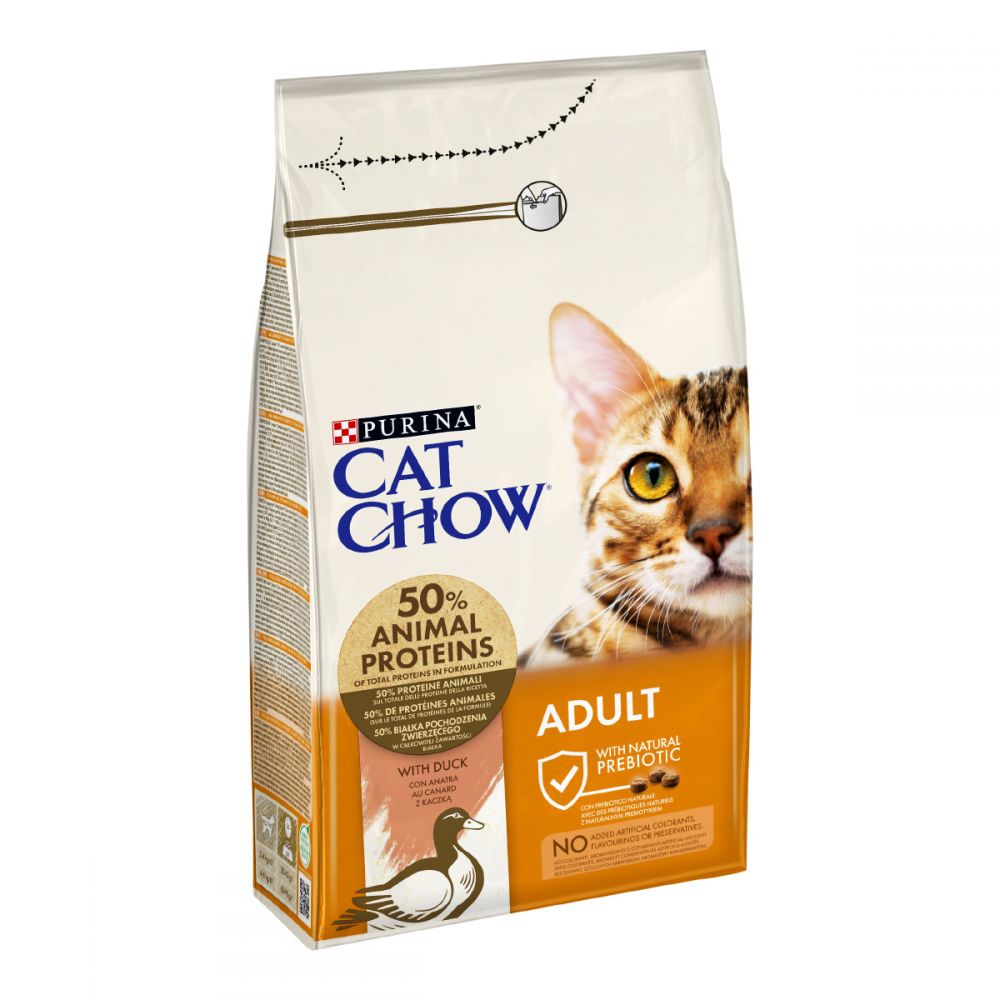 З качкою для дорослих котів ・ 15кг ・ Сухий корм Purina Cat Chow Adult ・ EAN 7613035394889 - Зображення 7