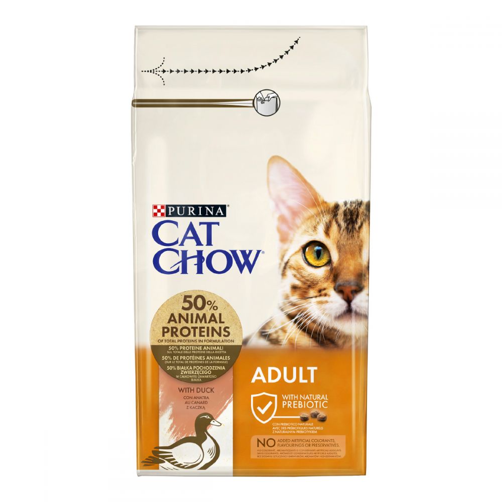 З качкою для дорослих котів ・ 15кг ・ Сухий корм Purina Cat Chow Adult ・ EAN 7613035394889 - Зображення 8