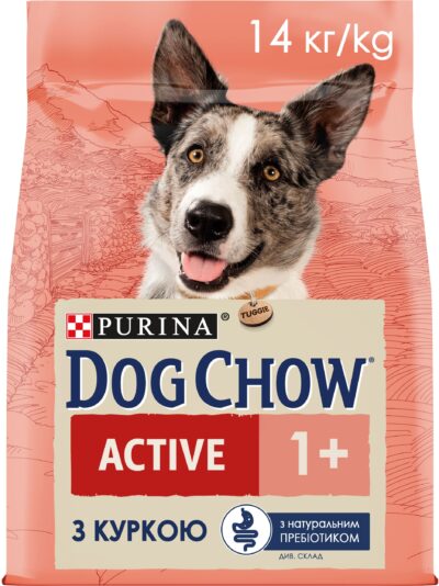 З куркою для активних собак ・ 14кг ・ Сухий корм Dog Chow Active ・ EAN 7613034487933