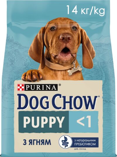 З ягням для цуценят ・ 14кг ・ Сухий корм Dog Chow Puppy ・ EAN 7613034487872