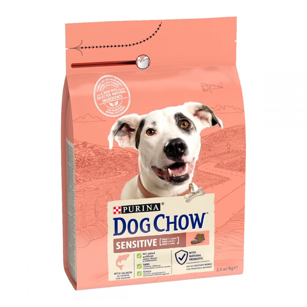 З лососем для собак з чутливим травленням ・ 14кг ・ Сухий корм Dog Chow Sensitive ・ EAN 7613034488244 - Зображення 7