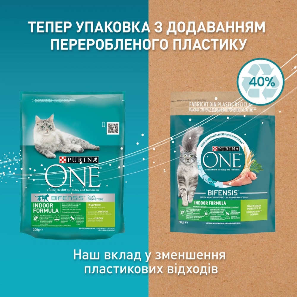 З індичкою для кішок, які живуть у приміщенні ・ 1.5кг ・ Сухий корм Purina One Indoor ・ EAN 8445290067821 - Зображення 5