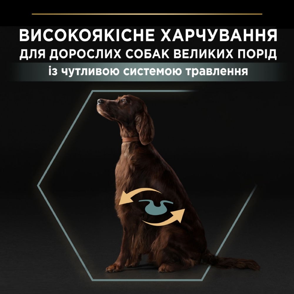 З ягням для собак великих порід ・ 14кг ・ Сухий корм Pro Plan Large Robust Athletic Sensitive Digestion ・ EAN 7613035415591 - Зображення 3